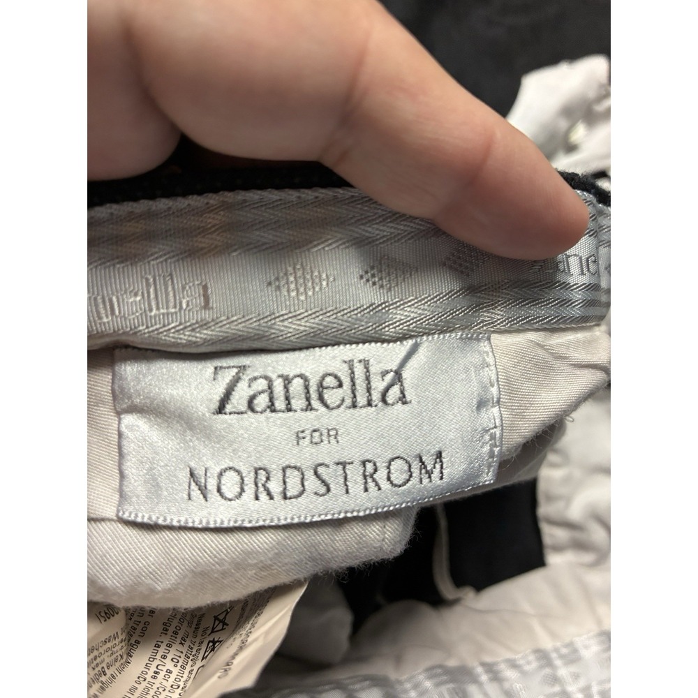 ZANELLA Men Dress Pants "BENNETT" 36 Gray unfinished hem flat solid 100% wool - Picture 6 of 7